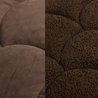 Beau Maison Velvet Sherpa Comfort Dekbed All Year – Luxe 2-in-1 Dekbed - Coffee Brown