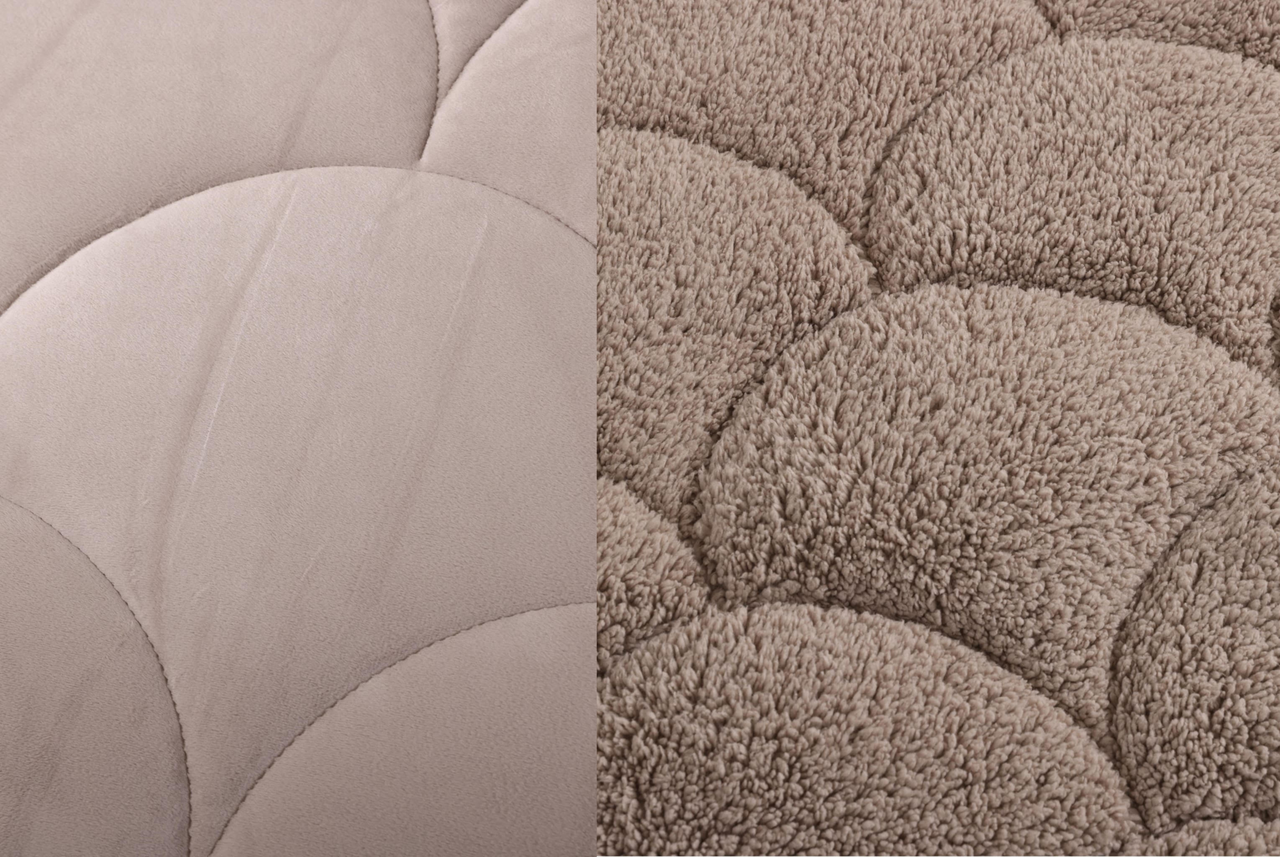 Beau Maison Velvet Sherpa Comfort Dekbed All Year – Luxe 2-in-1 Dekbed - Taupe