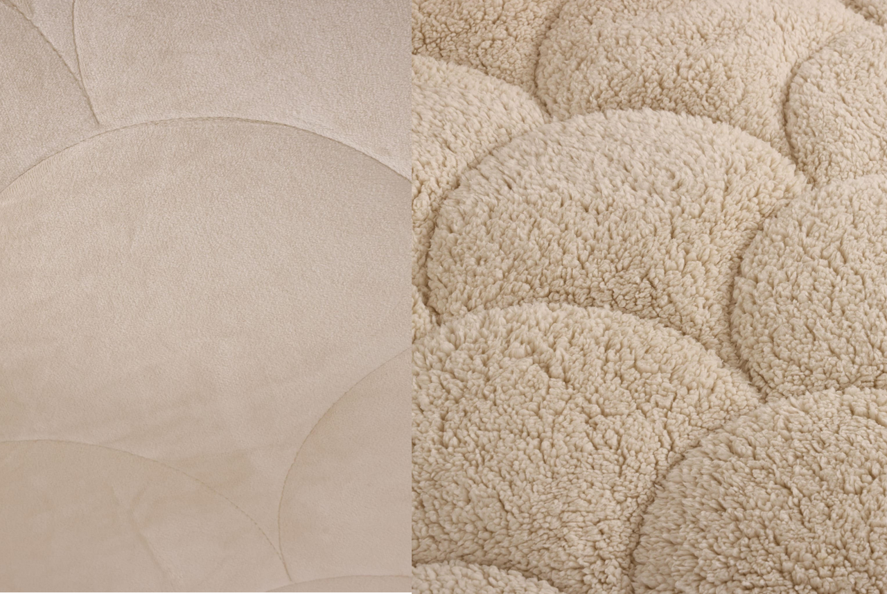 Beau Maison Velvet Sherpa Comfort Dekbed All Year – Luxe 2-in-1 Dekbed - Sand