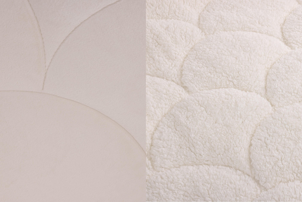 Beau Maison Velvet Sherpa Comfort Dekbed All Year – Luxe 2-in-1 Dekbed - Pearl White