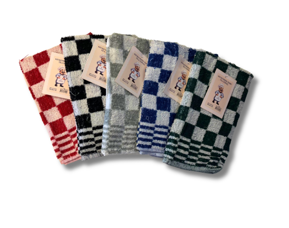 Beau Maison Cotton Kitchen Towel (set of 3) - Checkered Blue