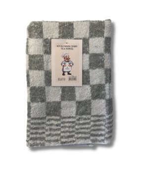 Beau Maison Kitchen Towel (3 pcs) Checked Gray