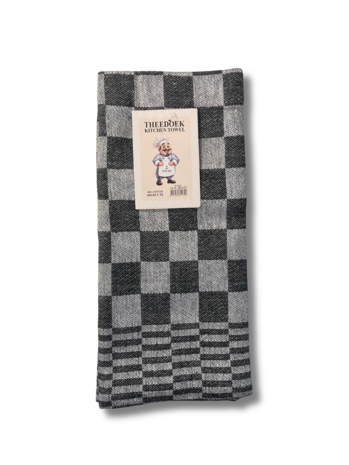 Beau Maison Kitchen Towel Checkered Black