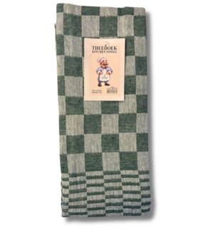 Beau Maison Tea Towel Checkered Green