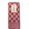 Beau Maison Theedoek Blokken Rood Beau Maison Theedoek Blokken Rood
