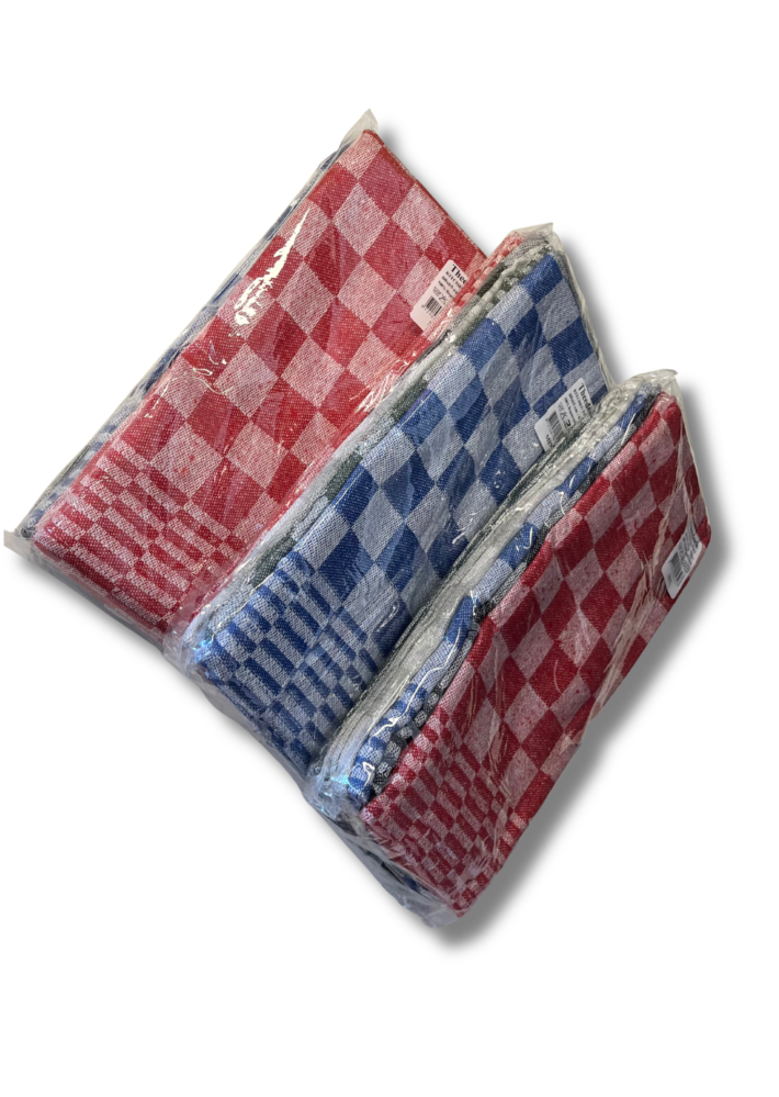 Beau Maison Checked Tea Towel Grey (set of 6)