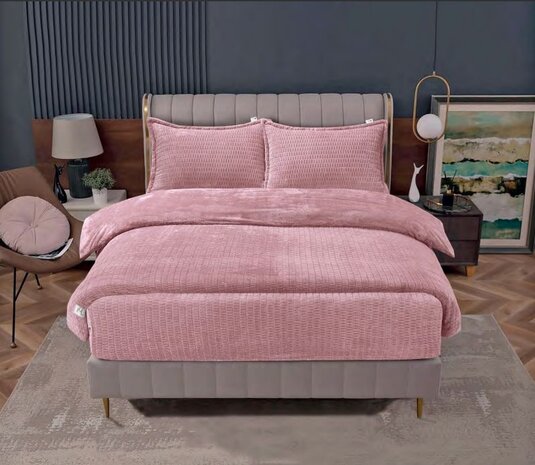 Beau Maison Sherpa Flanel Dekbed All Year – Luxe 2-in-1 Dekbed - Dark Pink Beau Maison Sherpa Flanel Dekbed All Year – Luxe 2-in-1 Dekbed - Dark Pink