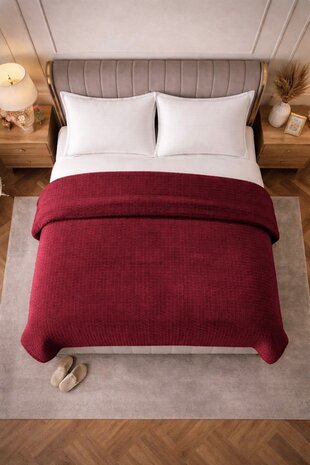 Beau Maison Sherpa Flanel Dekbed All Year – Luxe 2-in-1 Dekbed - Bordeaux Beau Maison Sherpa Flanel Dekbed All Year – Luxe 2-in-1 Dekbed - Bordeaux