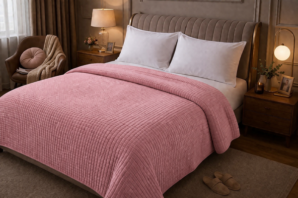 Beau Maison Sherpa Flanel Dekbed All Year – Luxe 2-in-1 Dekbed - Dark Pink Beau Maison Sherpa Flanel Dekbed All Year – Luxe 2-in-1 Dekbed - Dark Pink