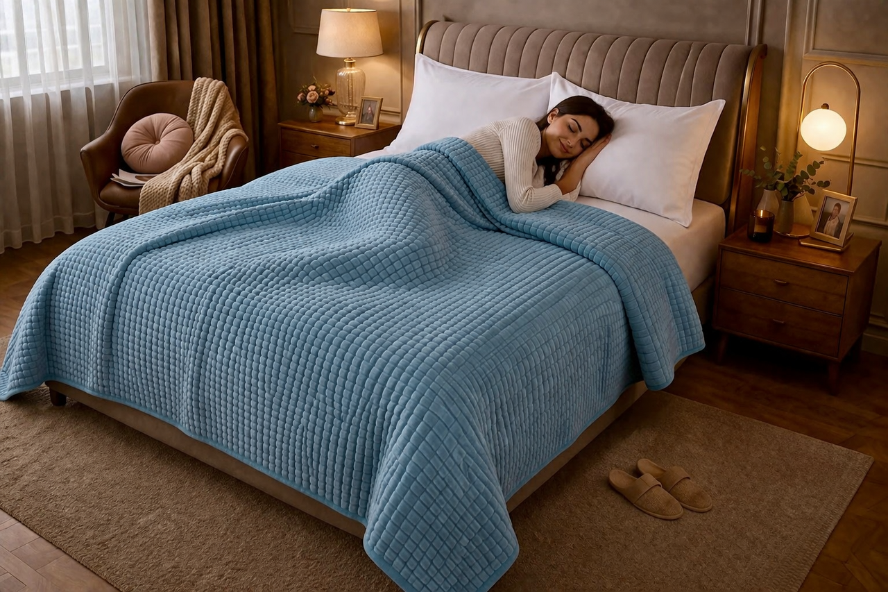 Beau Maison Sherpa Flanel Dekbed All Year – Luxe 2-in-1 Dekbed - Petrol Beau Maison Sherpa Flanel Dekbed All Year – Luxe 2-in-1 Dekbed - Petrol