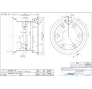 VLUKON Wheel rim: 8.50IX12 | 161/205/6 |Studhole Ø21,5 |Grey Aluminium