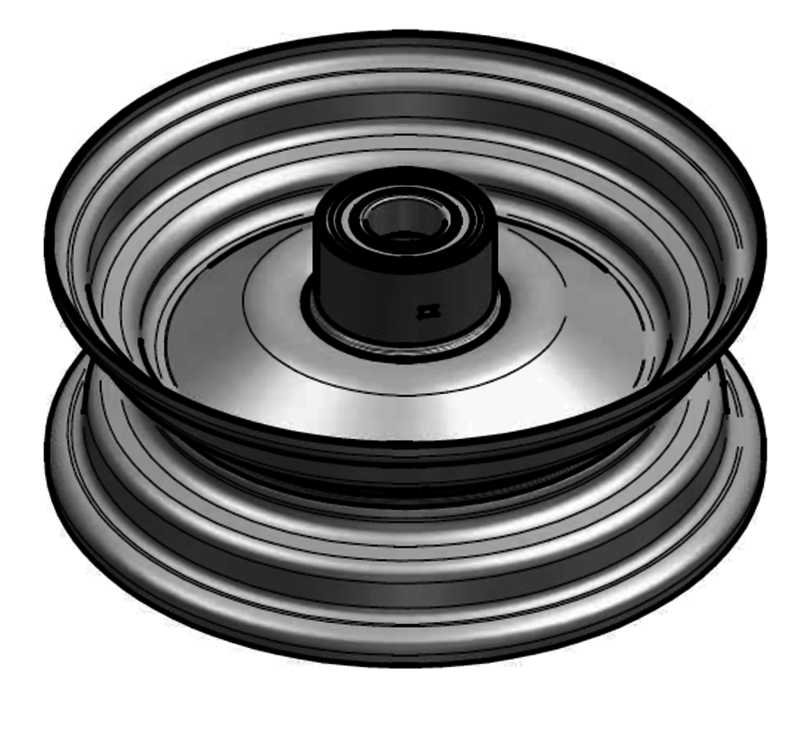 1.25 mm thick one piece welded RIM, diameter: 8 inch, width: 2.50 inch, bearing in hub: 6205-2RS