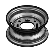 VLUKON Wheel rim: 2.50X6 | 60/90/4 |Studhole Ø8,5 |Red