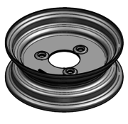 VLUKON Wheel rim: 2.50AX8 | 61/88,5/3 |Studhole Ø12 |Blank