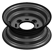 VLUKON Wheel rim: 4.00EX9 | 85/115/4 |Studhole Ø12,5 |Red