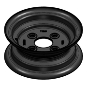 VLUKON Wheel rim: 3.00DX8 | 58,5/98/4 |Studhole Ø13,5 |Grey Aluminium