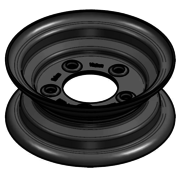 VLUKON Wheel rim: 3.00DX8 | 80/115/5 |Studhole Ø12,5 |Grey Aluminium