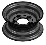 VLUKON Wheel rim: 4.00EX9 | 80/115/5 |Studhole Ø15 |Red