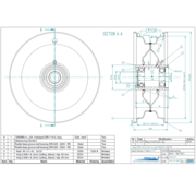 VLUKON Wheel rim: 2.50AX8 |fitting length: 66mm | Alxe hole 25mm |White