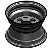 VLUKON Wheel rim: 5.50AX8 | 60/100/4 |Studhole Ø18,5 |White