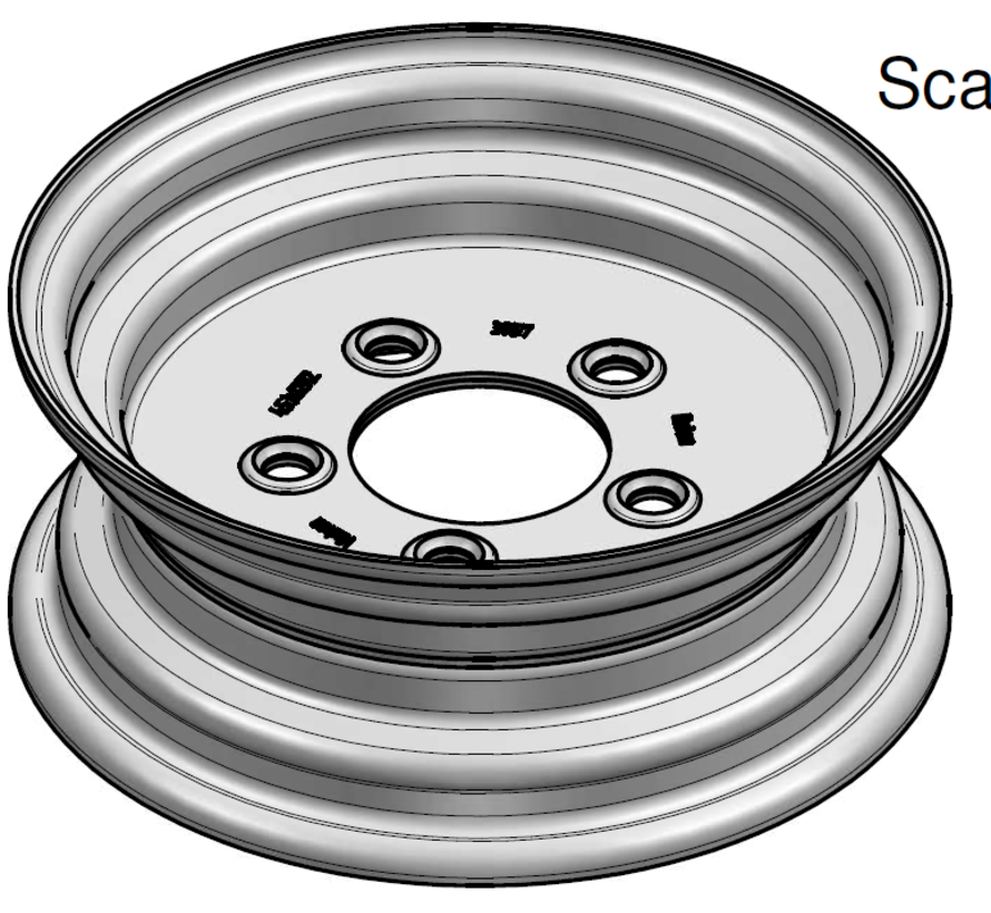3.00 mm thick one piece welded RIM, diameter: 12 inch, width: 4.50 inch, pcd: 140mm & center bore: 94mm l 5 Raised bolt holes