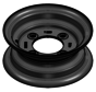 2.50 mm thick one piece welded RIM, diameter: 8 inch, width: 3.00 inch, pcd: 115mm & center bore: 85mm l 4 Raised bolt holes
