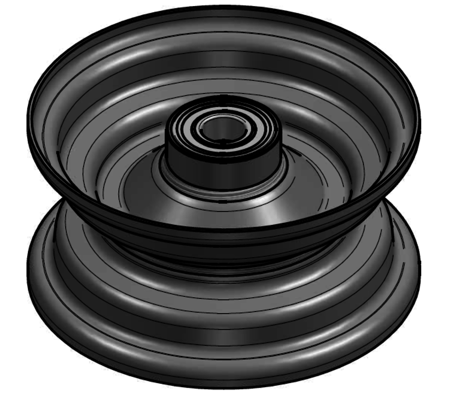 1.75 mm thick one piece welded RIM, diameter: 6 inch, width: 2.50 inch, bearing in hub: 6204-2RS