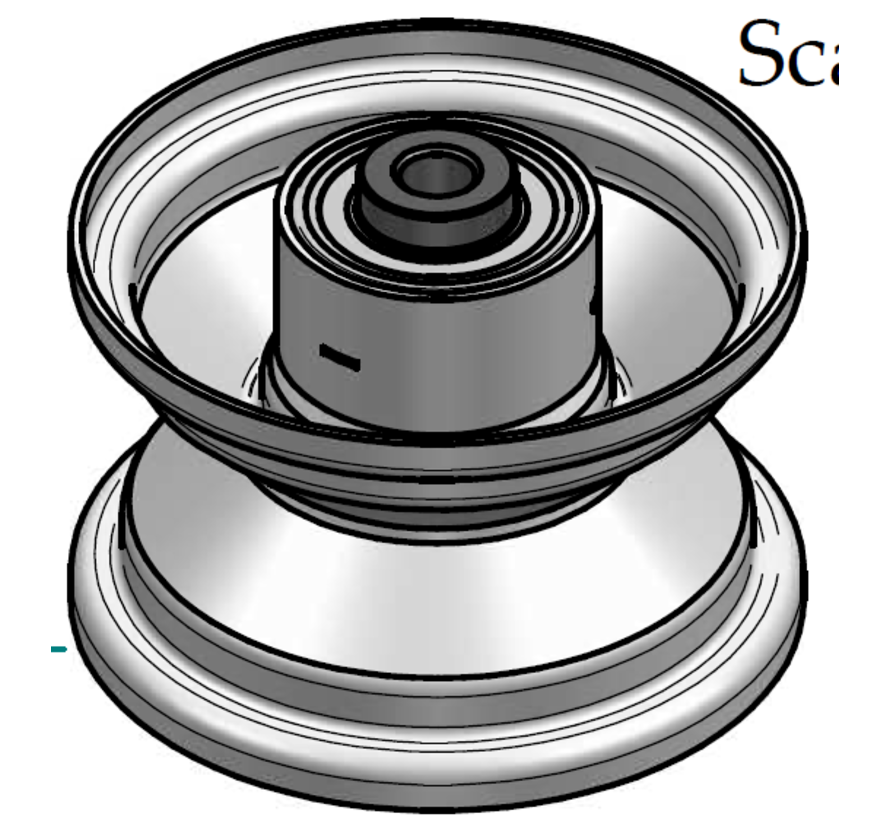 1.75 mm thick one piece welded RIM, diameter: 4 inch, width: 2.50 inch, bearing in hub: 6204-2RS-C3