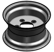 VLUKON Wheel rim: 7.00JAX12 | 94/140/5 |Studhole Ø18,5 |Blank