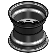 VLUKON Wheel rim: 7.00AX8 | 85/115/4 |Studhole Ø12,5 |Grey Aluminium