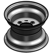 VLUKON Wheel rim: 7.00IX10 | 85/115/4 |Studhole Ø12,5 |Grey Aluminium