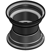 VLUKON Wheel rim: 7.00AX8 | 60/100/4 |Studhole Ø13,5 |Grey Aluminium