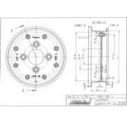 VLUKON Wheel rim: 2.25-8 | 61/100/4 |Studhole Ø13,5 |Grey Aluminium