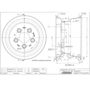 VLUKON Wheel rim: 6.00X10 | 67/112/5 |Studhole Ø16 |Grey Aluminium