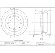 VLUKON Wheel rim: 6.00X10 | 95/139,7/4 |Studhole Ø16 |Grey Aluminium