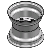 VLUKON Wheel rim: 7.00AX8 | 79,5/114,3/5 |Studhole Ø12,5 |Yellow