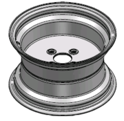 VLUKON Wheel rim: 7.00JAX12 | 58,5/98/4 |Studhole Ø13,5 |Grey Aluminium