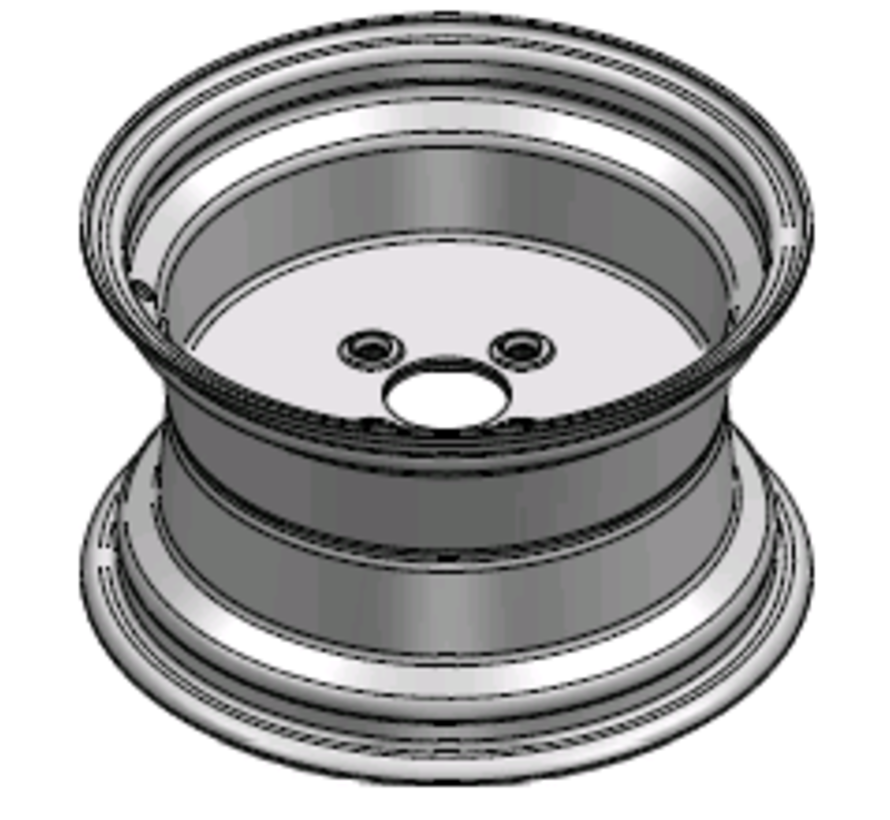 3.00 mm thick one piece welded RIM, diameter: 12 inch, width: 7.00 inch, pcd: 98mm & center bore: 58,5mm l 4 Raised bolt holes