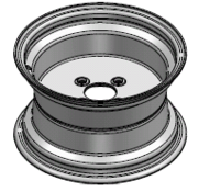VLUKON Wheel rim: 7.00JAX12 | 63,5/100/4 |Studhole Ø13,5 |Grey Aluminium