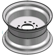 VLUKON Wheel rim: 7.00JAX12 | 80/120/6 |Studhole Ø13 |Vermillion