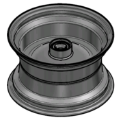 VLUKON Wheel rim: 7.00JAX12 |fitting length: 104mm | Alxe hole 30mm |Red