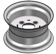 VLUKON Wheel rim: 7.00JAX12 | 85/130/4 |Studhole Ø18,5 |Grey Aluminium