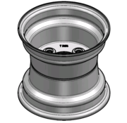 VLUKON Wheel rim: 7.00AX8 | 72/101,6/4 |Studhole Ø15 |Green