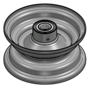 VLUKON Wheel rim: 2.50X6 |fitting length: 90mm | Alxe hole mm |Red