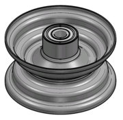 VLUKON Wheel rim: 2.50X6 |fitting length: 100mm | Alxe hole 20mm |Red