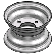 VLUKON Wheel rim: 3.50AX6 | 60/90/4 |Studhole Ø11 |Grey Aluminium