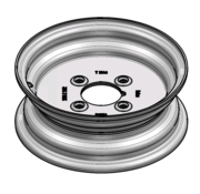 VLUKON Wheel rim: 3.50BX10 | 67/101,6/4 |Studhole Ø12,5 |White