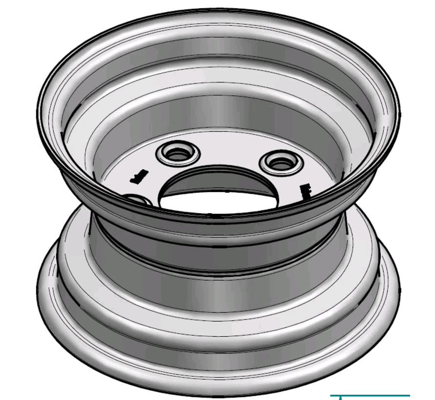 3.00 mm thick one piece welded RIM, diameter: 10 inch, width: 6.00 inch, pcd: 140mm & center bore: 94mm l 5 Raised bolt holes