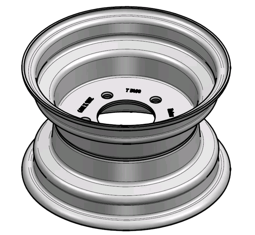 3.00 mm thick one piece welded RIM, diameter: 10 inch, width: 6.00 inch, pcd: 114,3mm & center bore: 79,5mm l 5  bolt holes