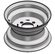 VLUKON Wheel rim: 6.00IX10 | 71,6/101,6/4 |Studhole Ø15 |Vermillion